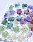 Fluorite Flower  Crystal Bracelet