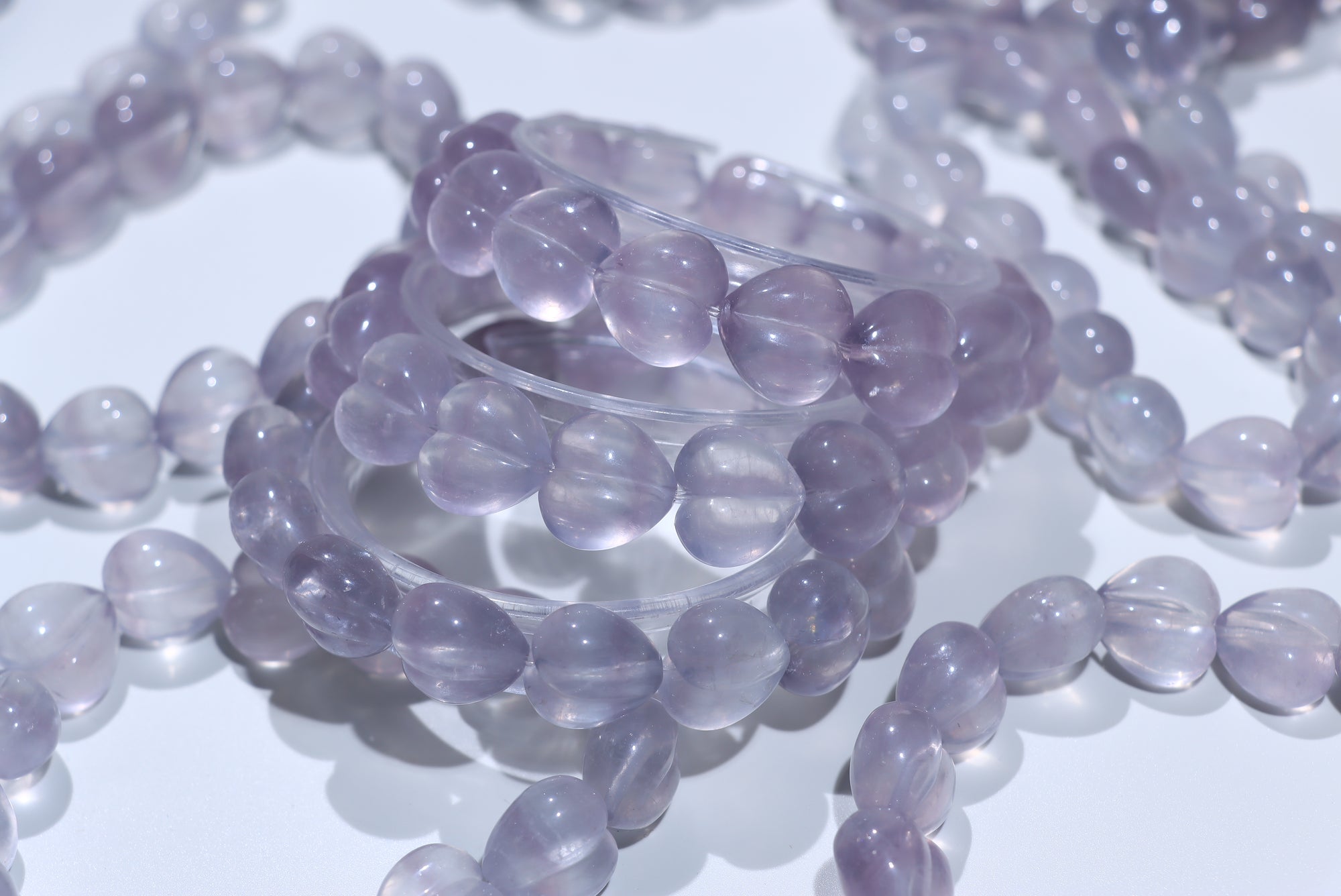 Purple fluorite Crystal Bracelet