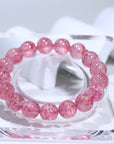 Strawberry quartz Crystal Bracelet