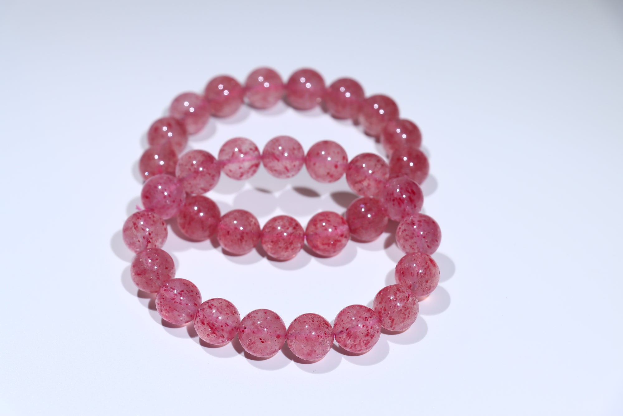 Strawberry quartz Crystal Bracelet