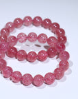 Strawberry quartz Crystal Bracelet