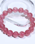 Strawberry quartz Crystal Bracelet