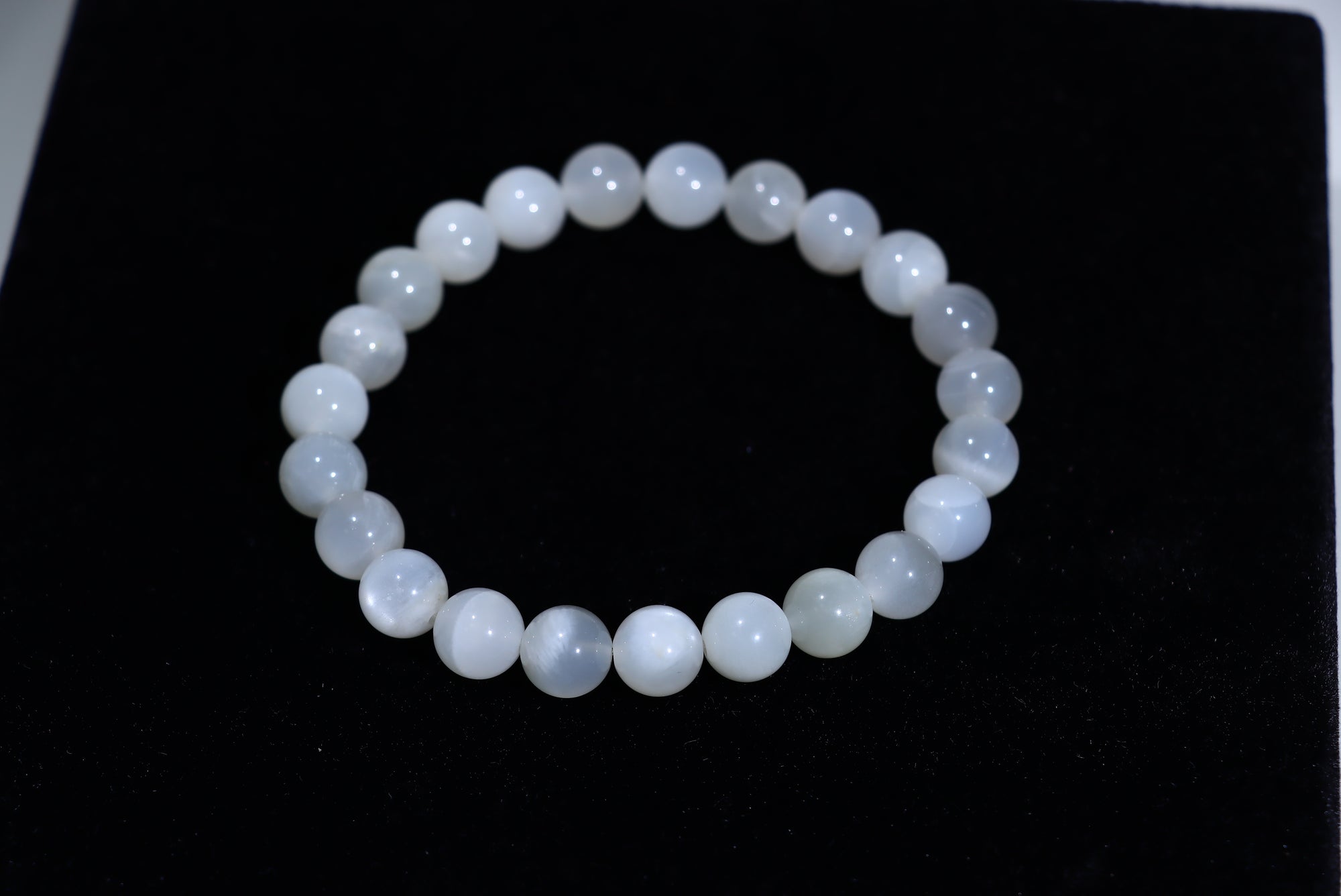white Moonstone Crystal Bracelet