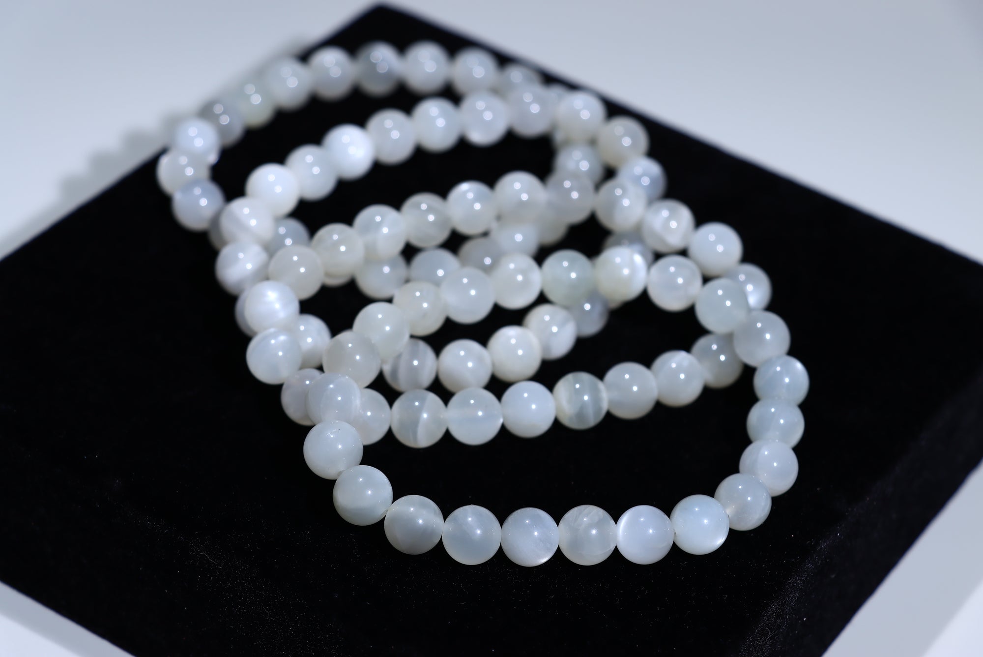 white Moonstone Crystal Bracelet