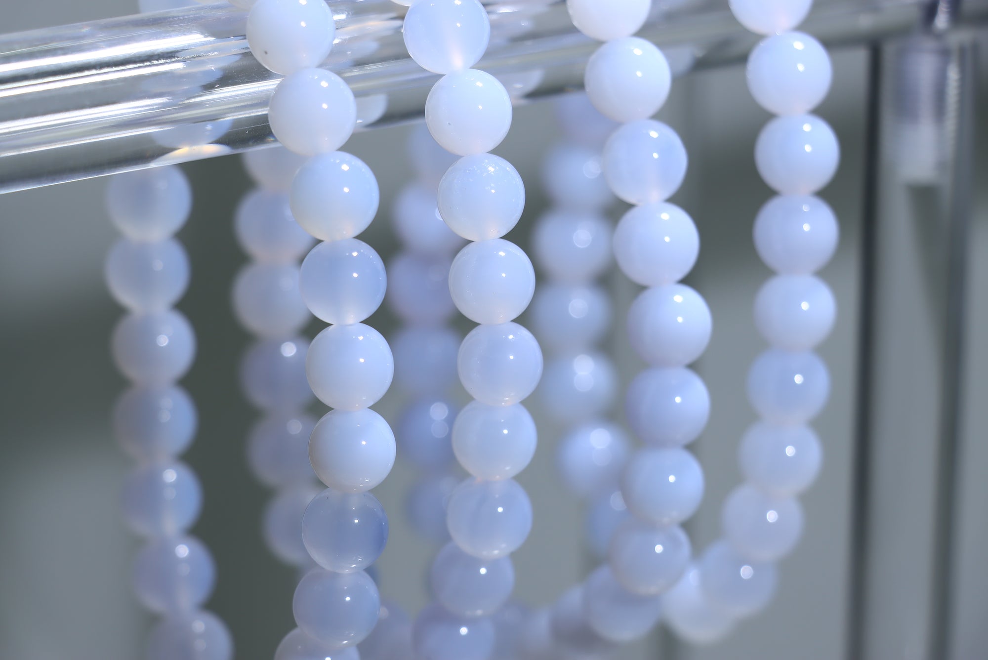 Blue vein agate Crystal Bracelet