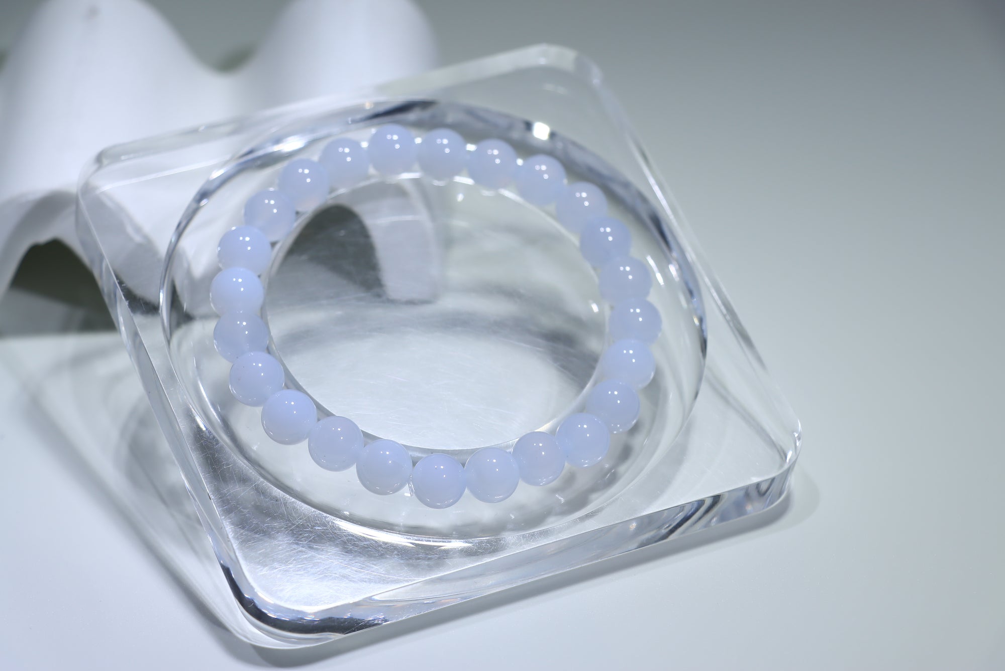 Blue vein agate Crystal Bracelet