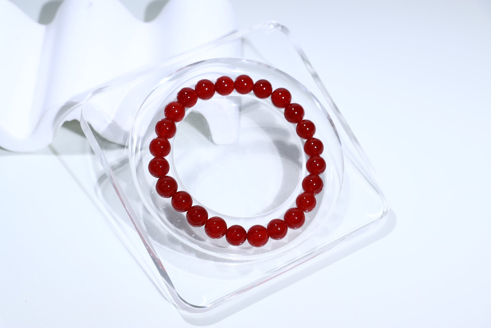 Red agate Crystal Bracelet