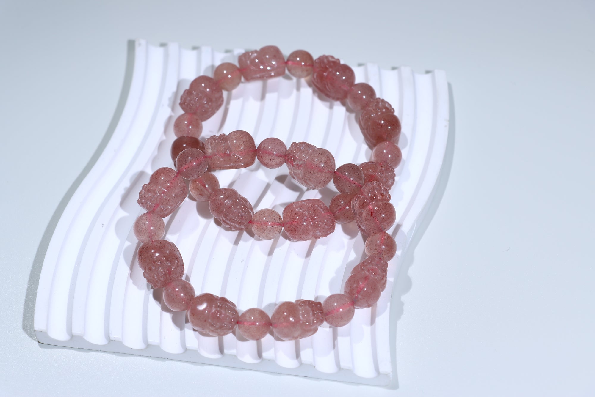 strawberry quartz pixiu Crystal Bracelet