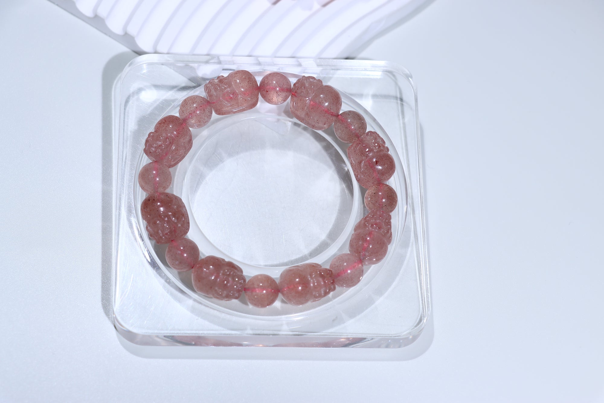 strawberry quartz pixiu Crystal Bracelet