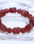 strawberry quartz pixiu Crystal Bracelet