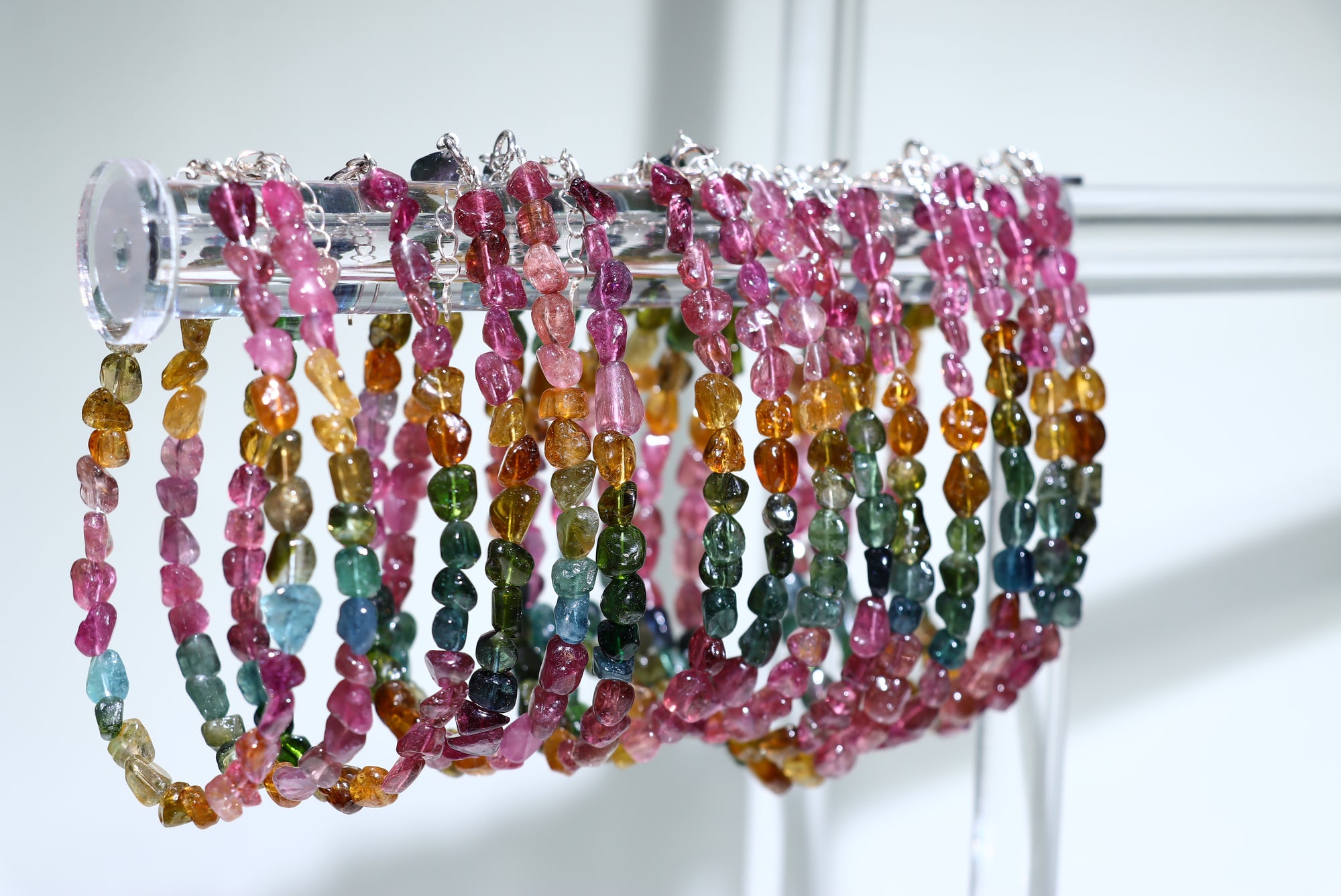 Tourmaline free form Crystal Bracelet