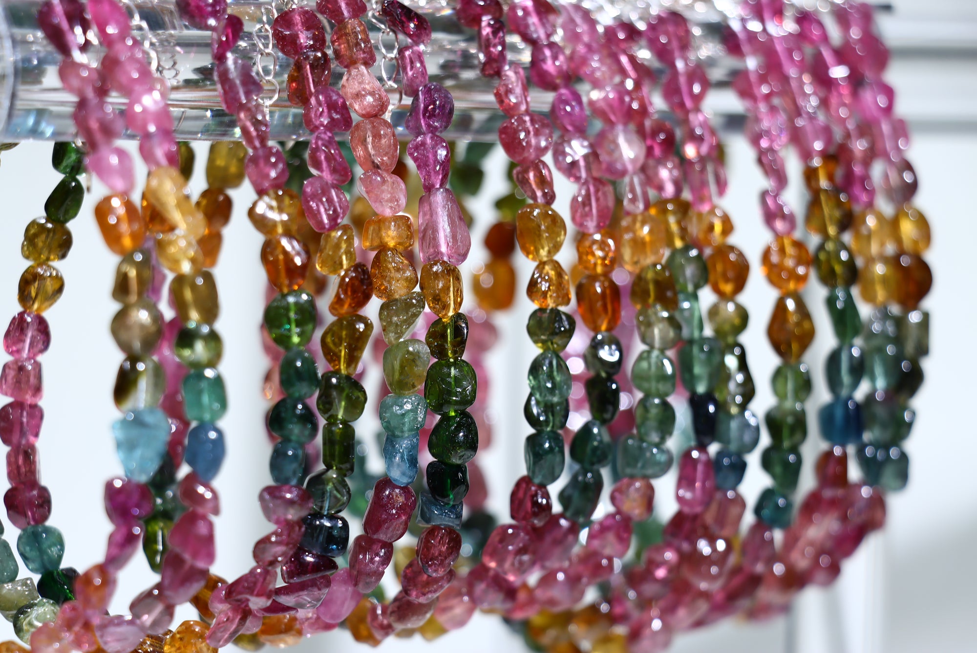 Tourmaline free form Crystal Bracelet