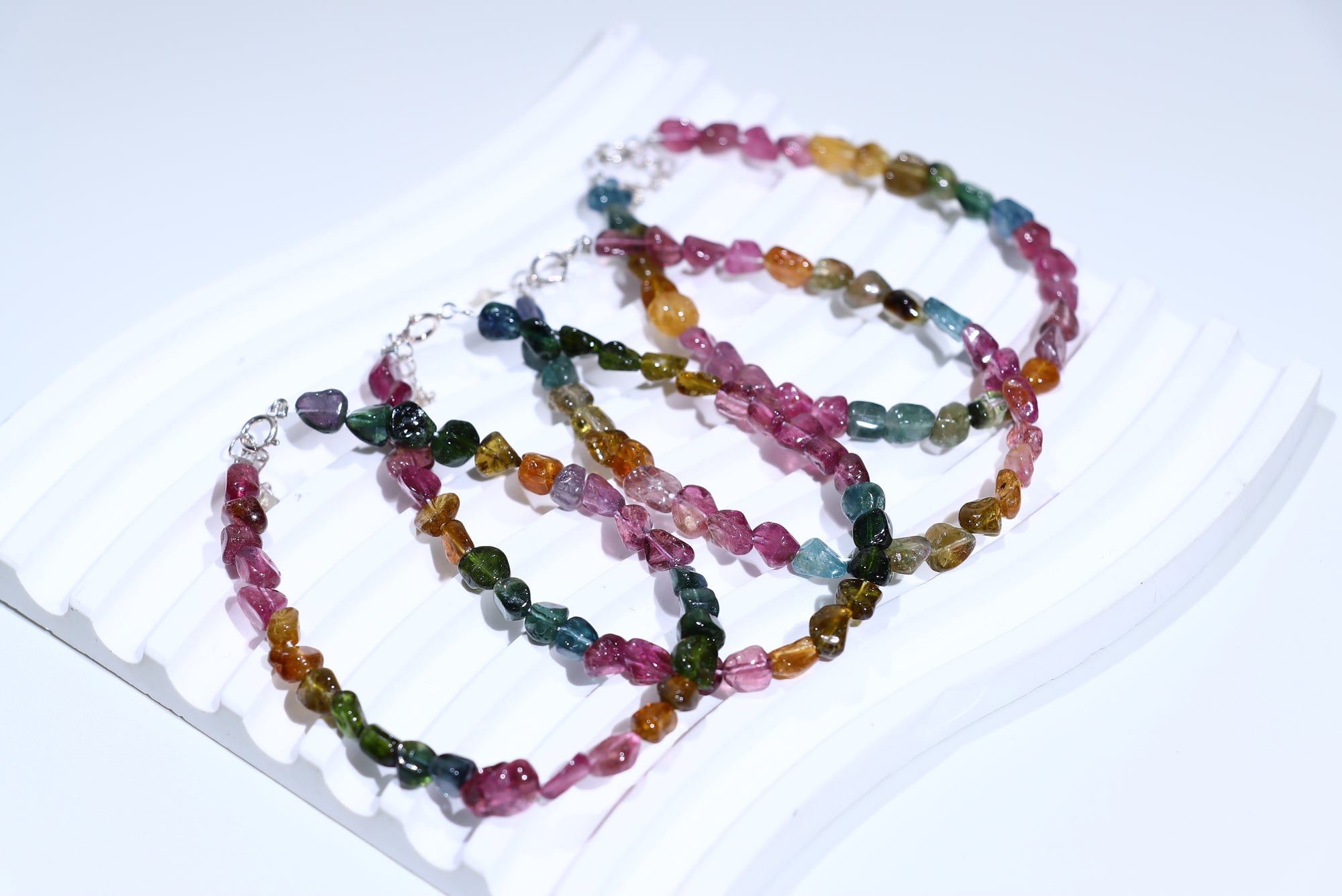 Tourmaline free form Crystal Bracelet