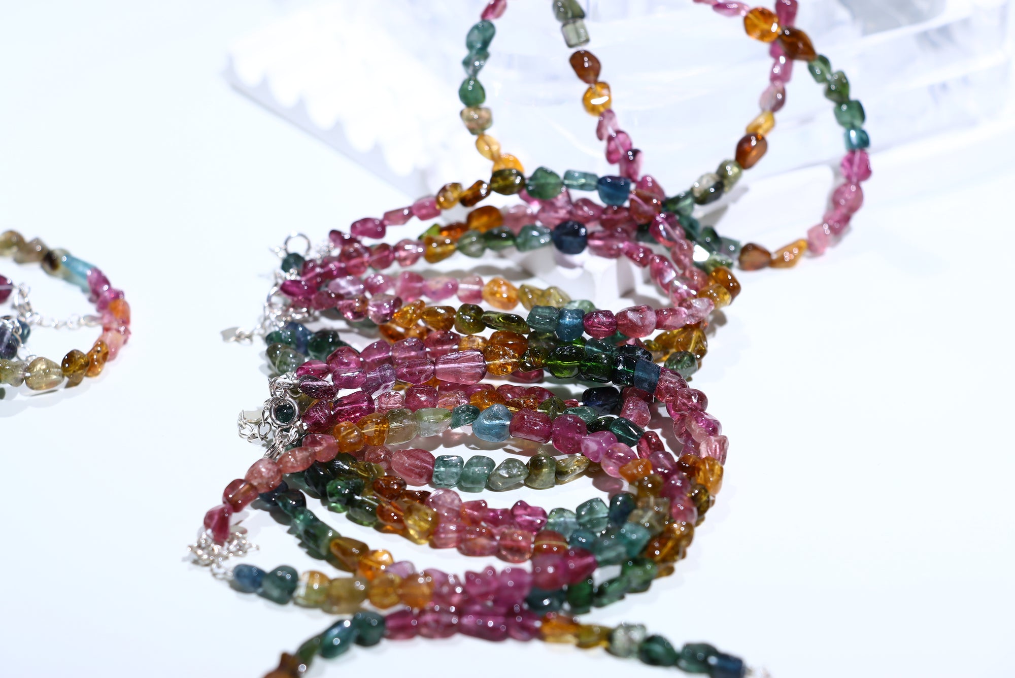 Tourmaline free form Crystal Bracelet