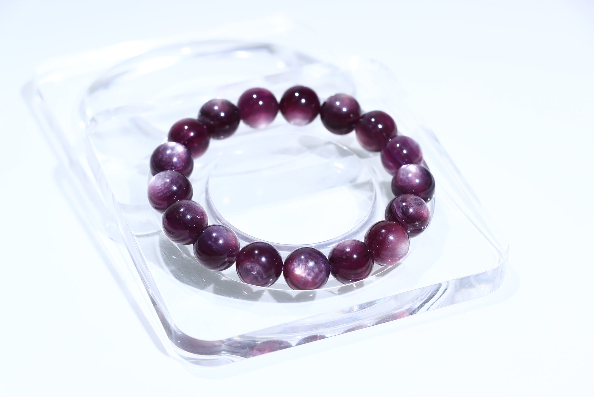 Pinky Lepidolite Crystal Bracelet