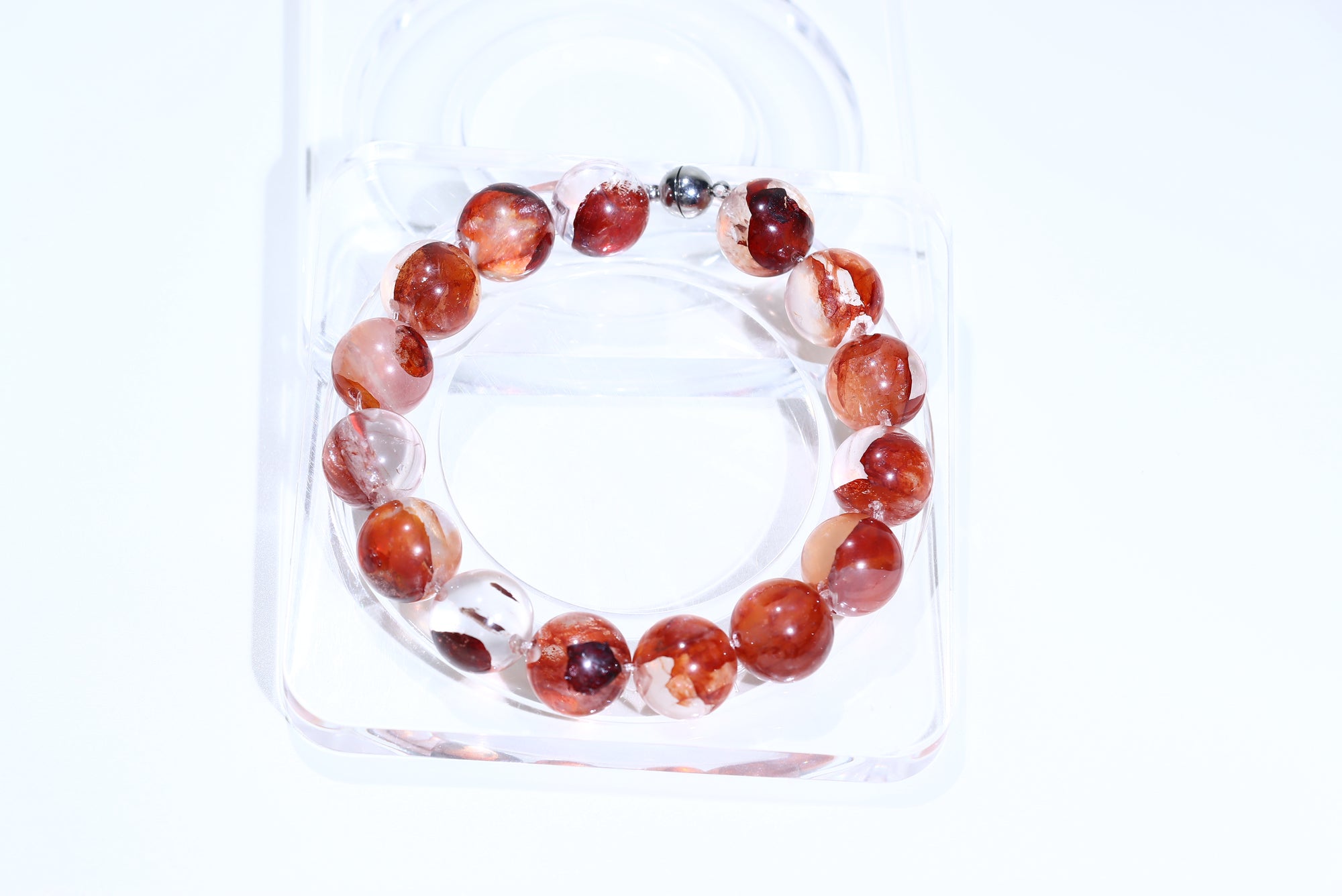 Fire Quartz Crystal Bracelet