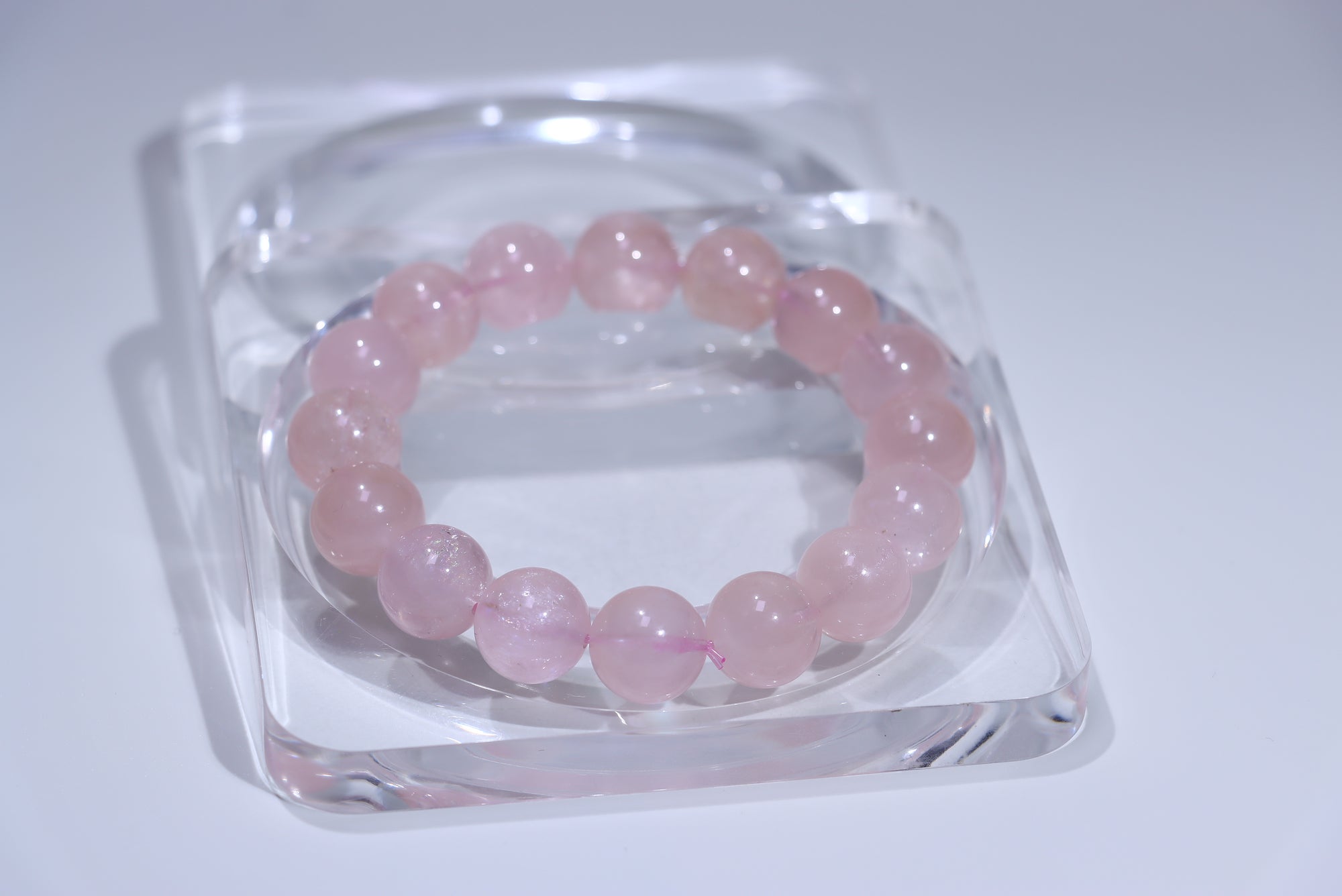 Morganite Crystal Bracelet