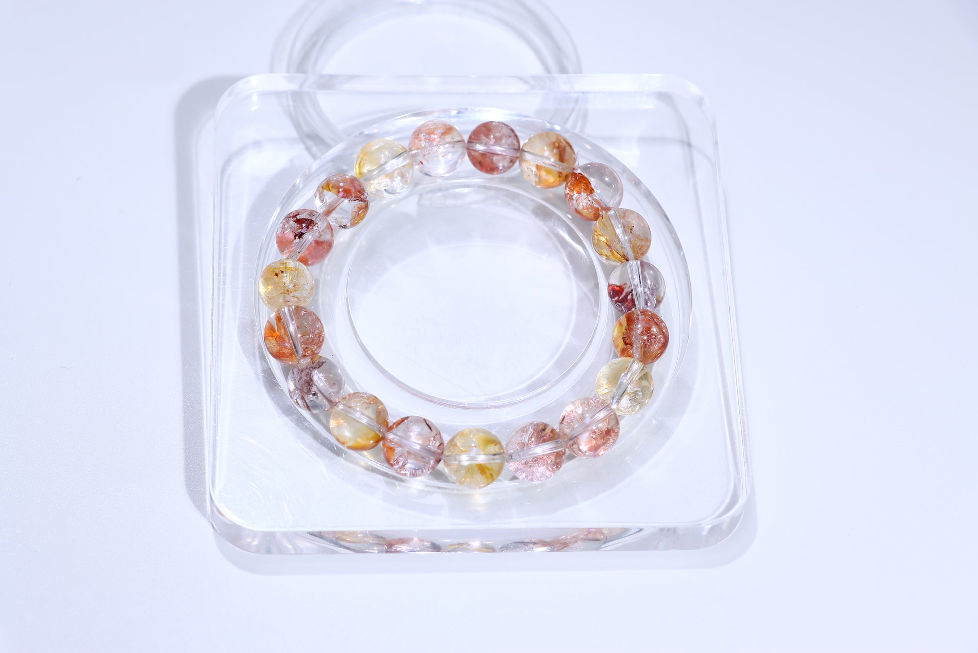 Fire quartz Crystal Bracelet