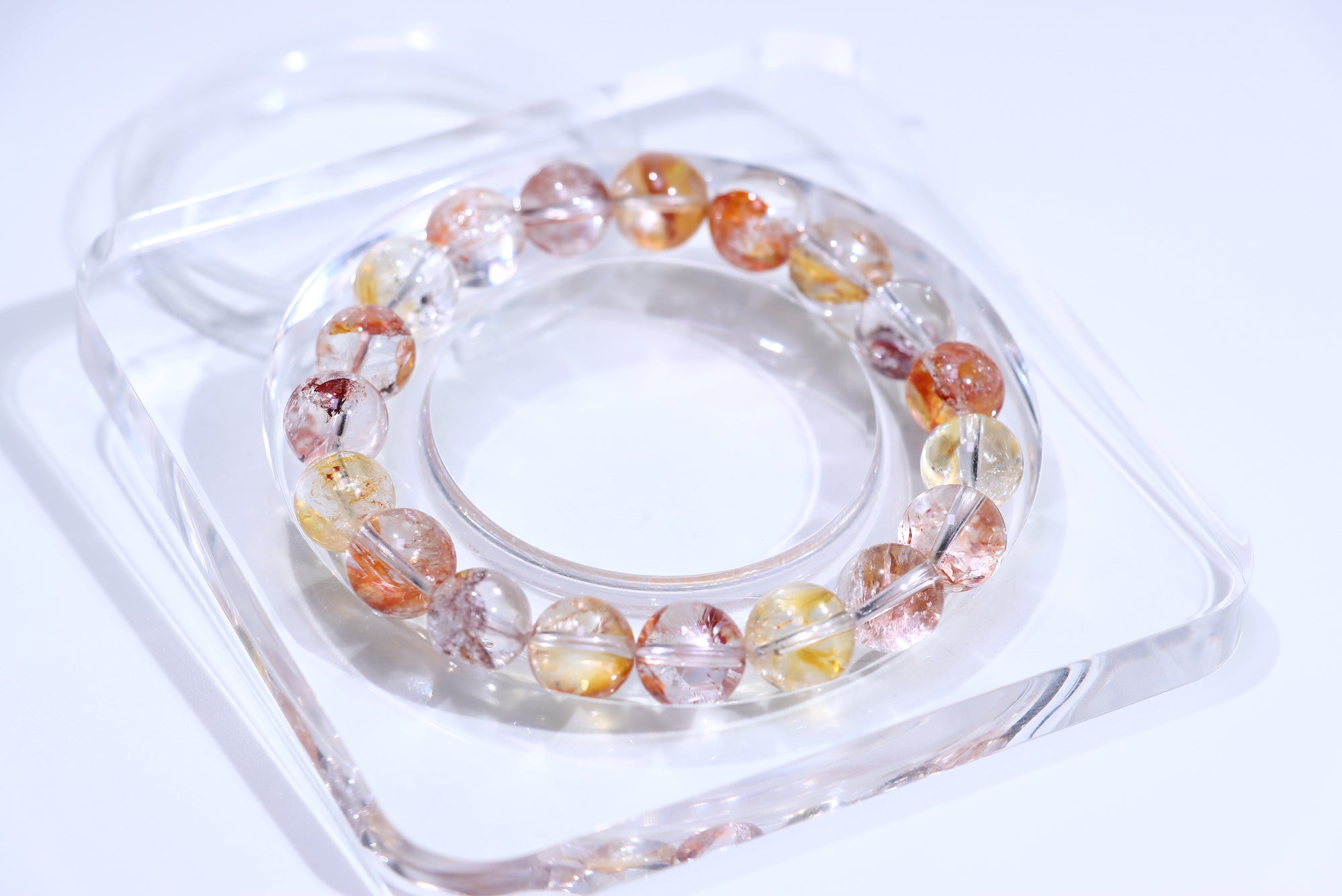 Fire quartz Crystal Bracelet