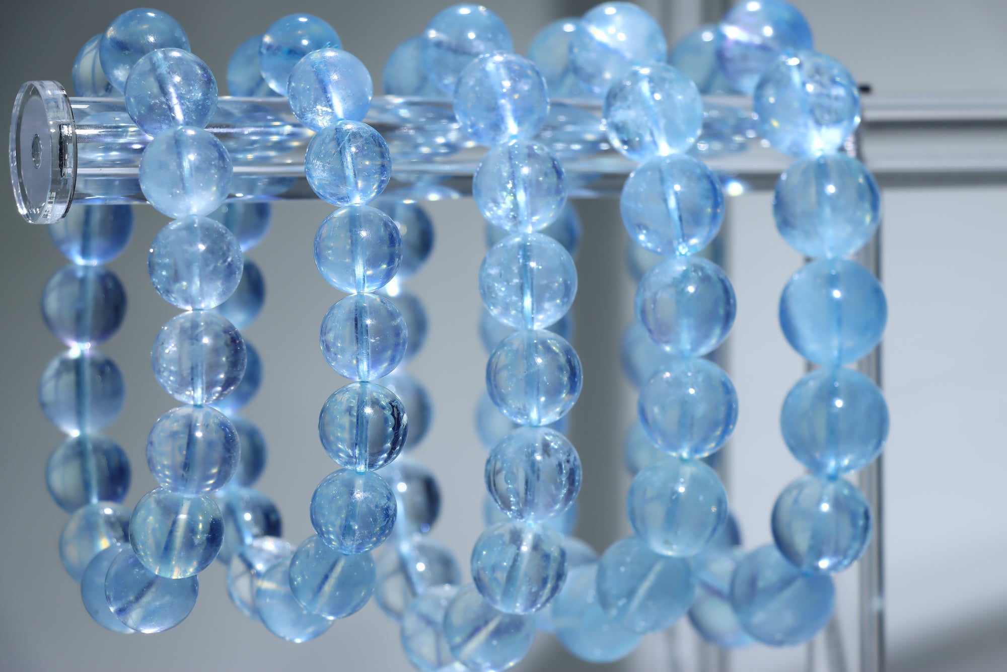 Aquamarine Crystal Bracelet