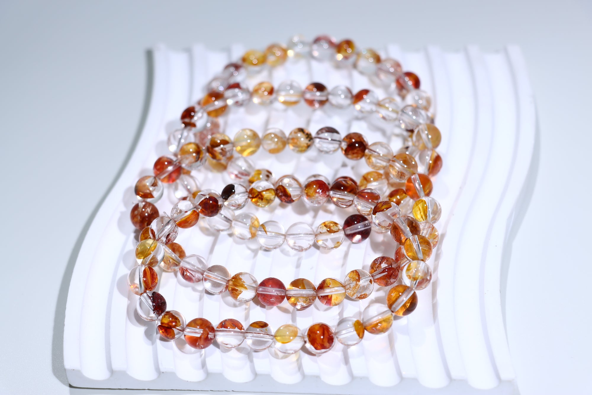 Fire Quartz Crystal Bracelet