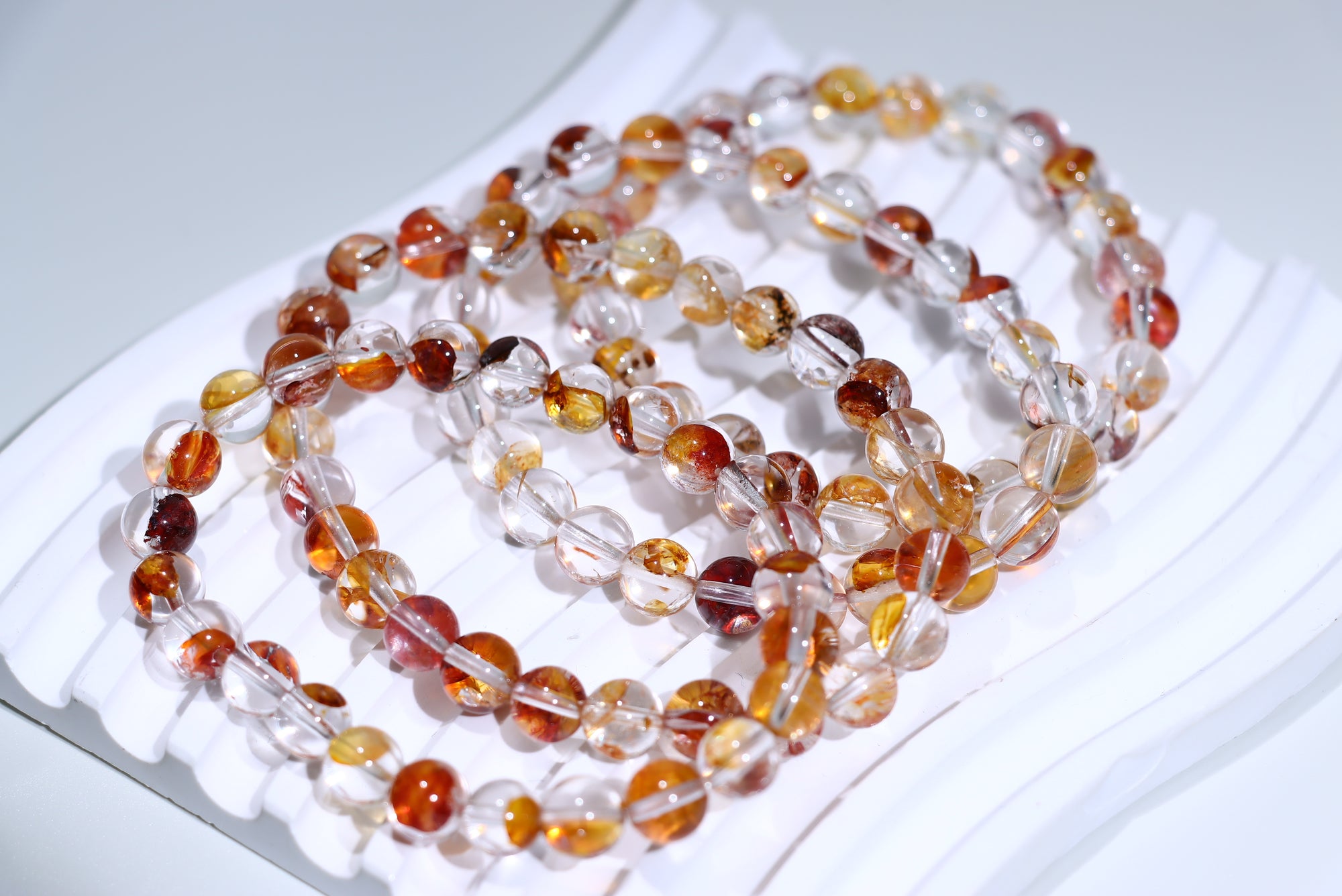 Fire Quartz Crystal Bracelet
