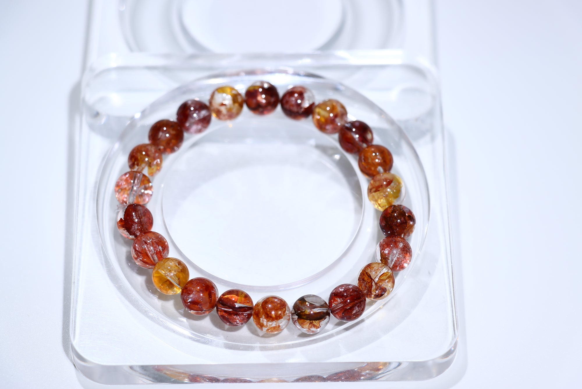 Fire Quartz Crystal Bracelet