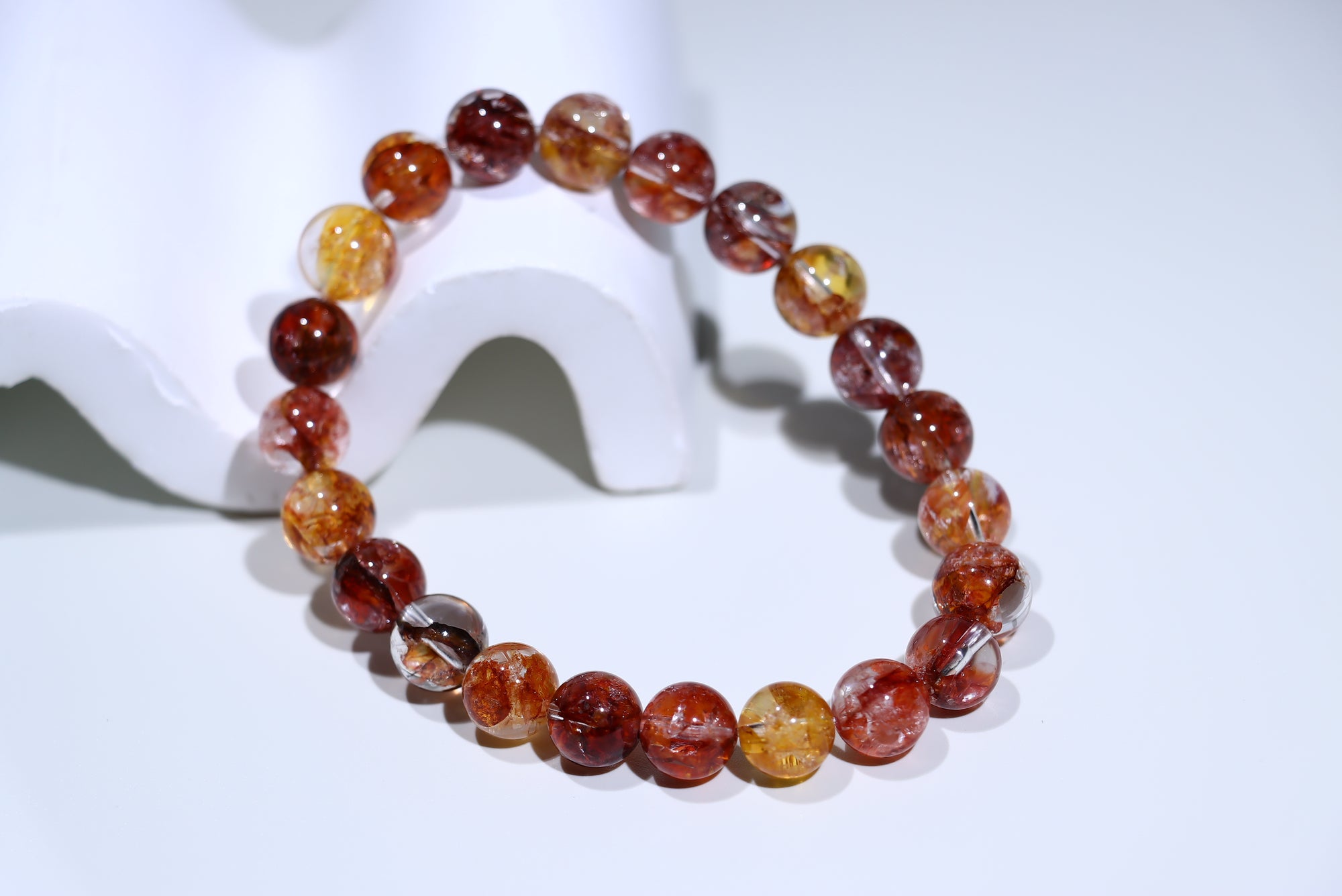 Fire Quartz Crystal Bracelet