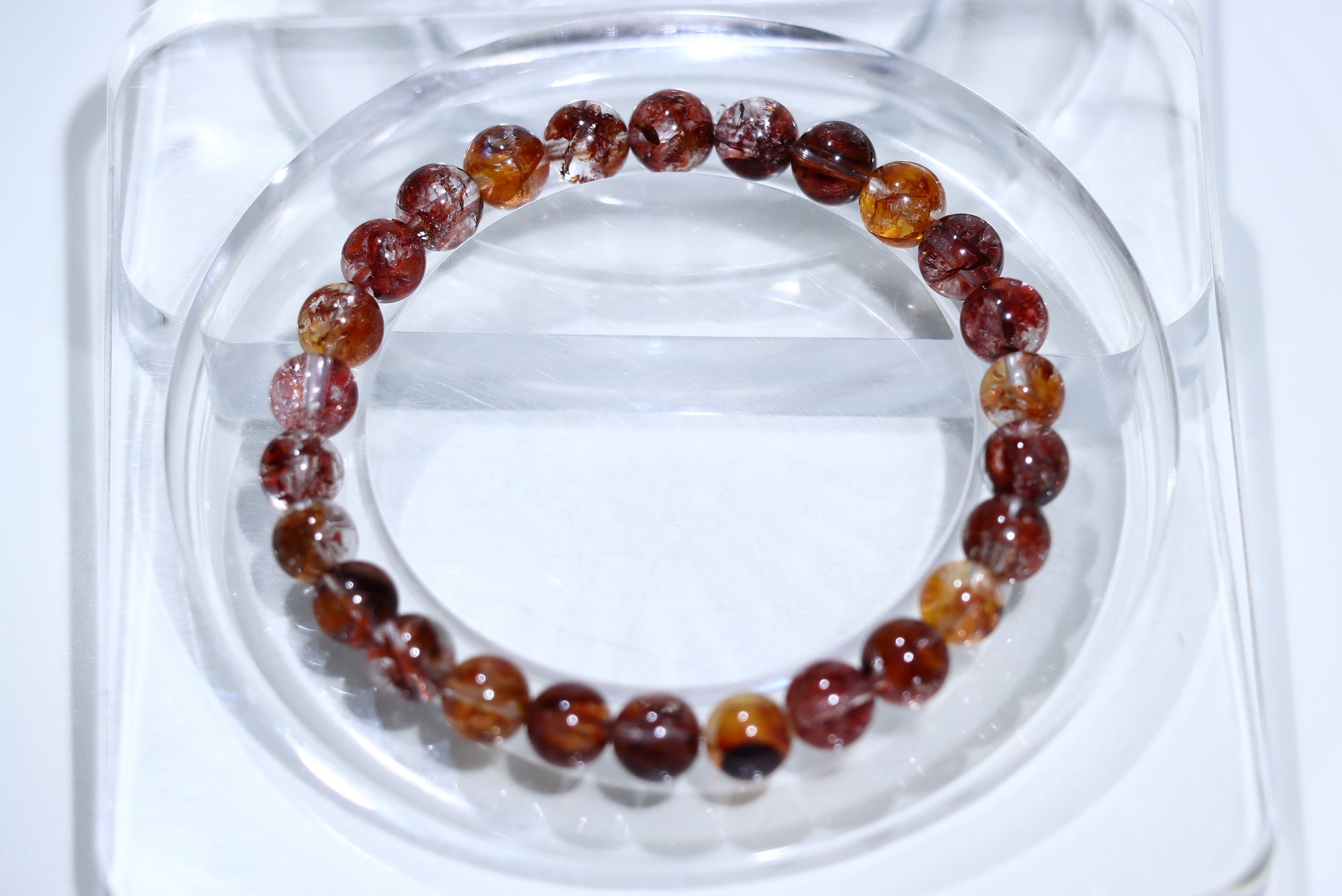 Fire Quartz Crystal Bracelet