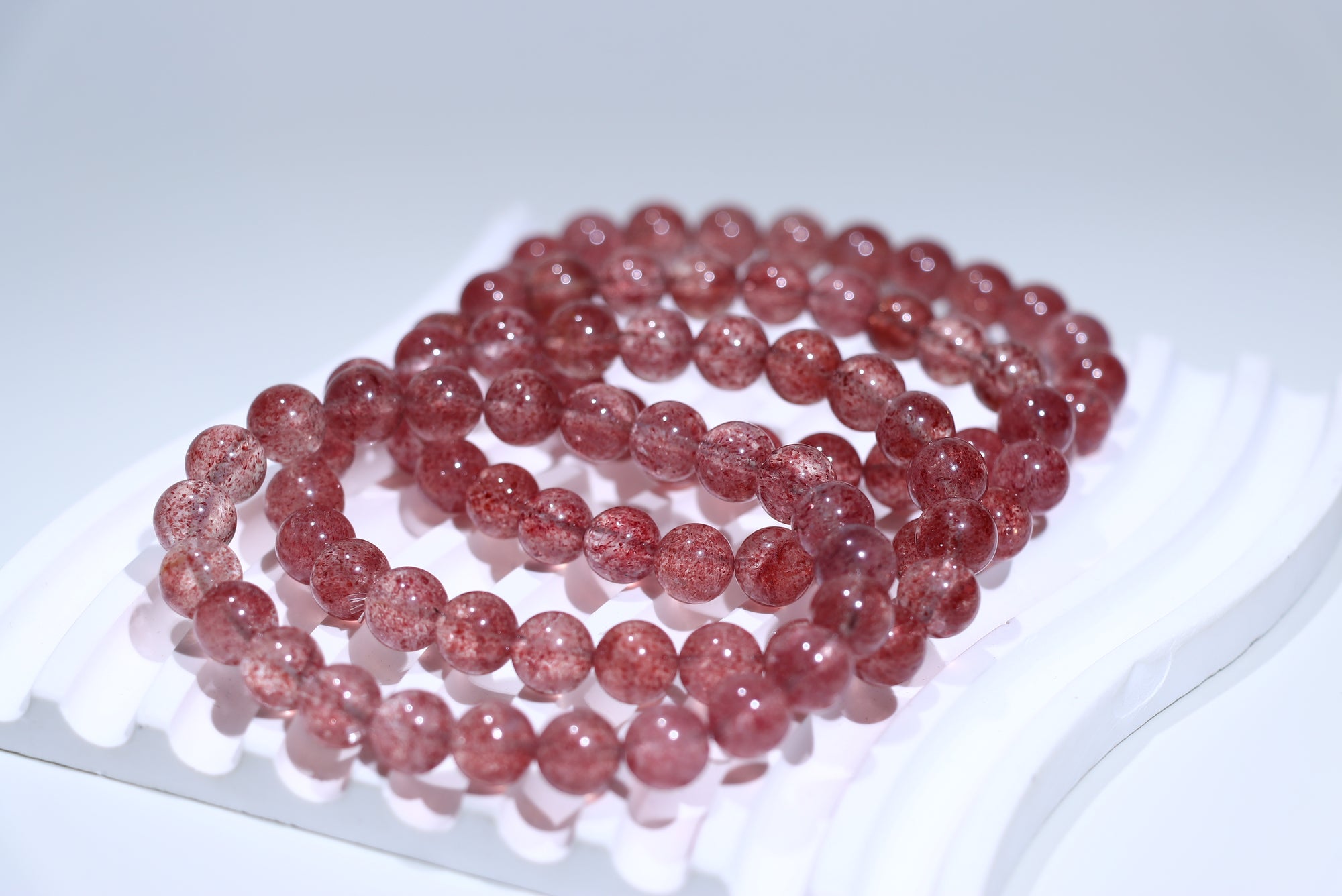 Strawberry quartz Crystal Bracelet