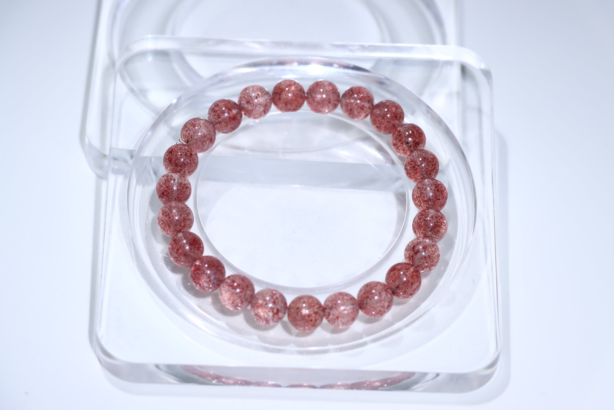 Strawberry quartz Crystal Bracelet