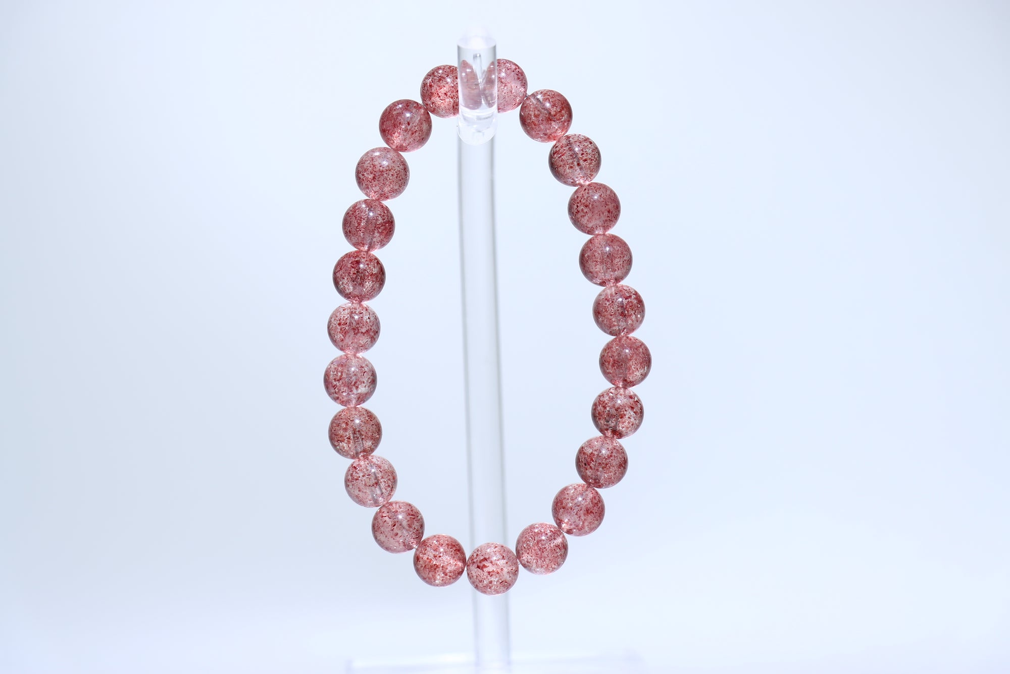 Strawberry quartz Crystal Bracelet