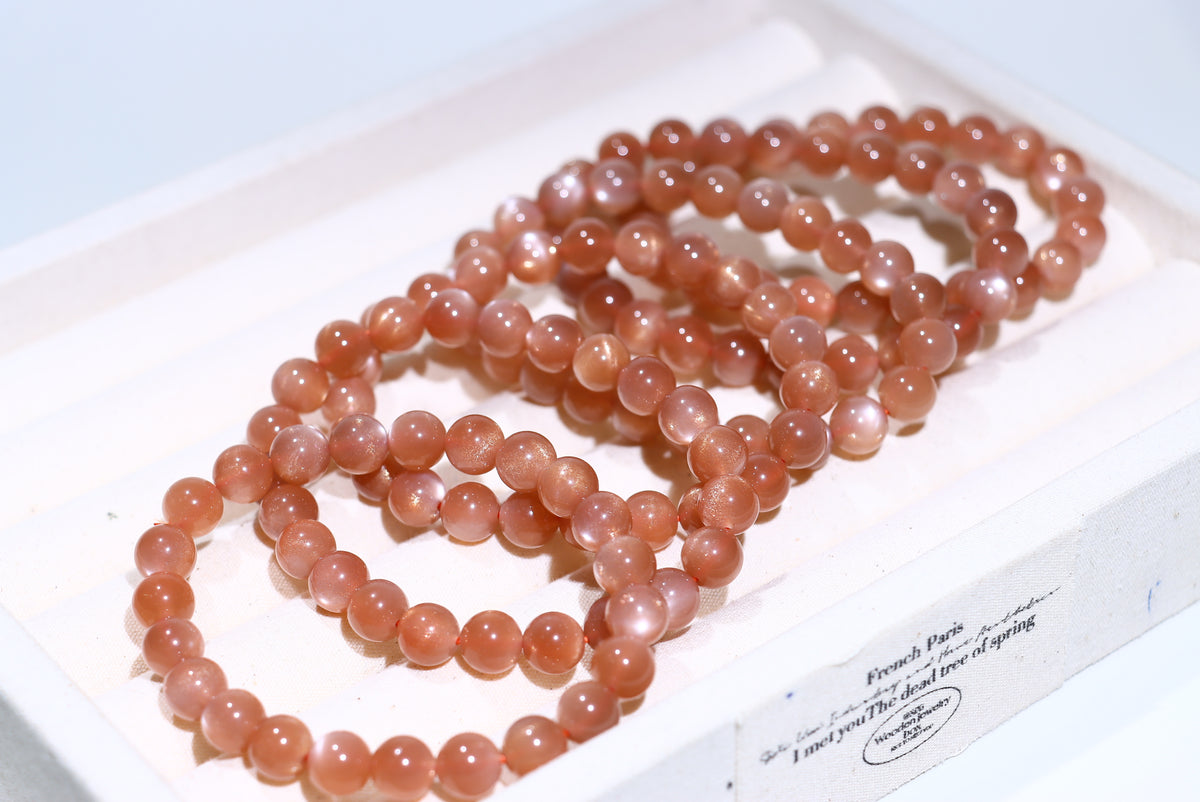Orange Moonstone Crystal Bracelet