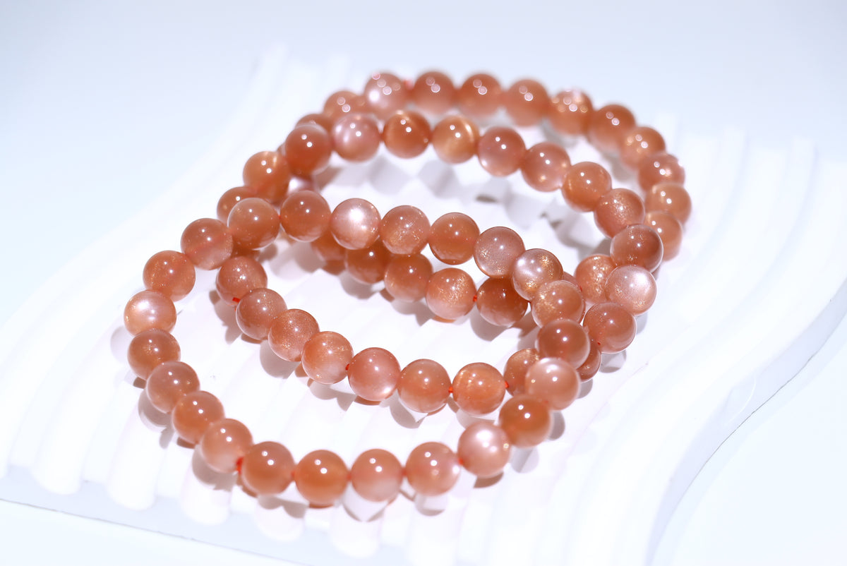 Orange Moonstone Crystal Bracelet