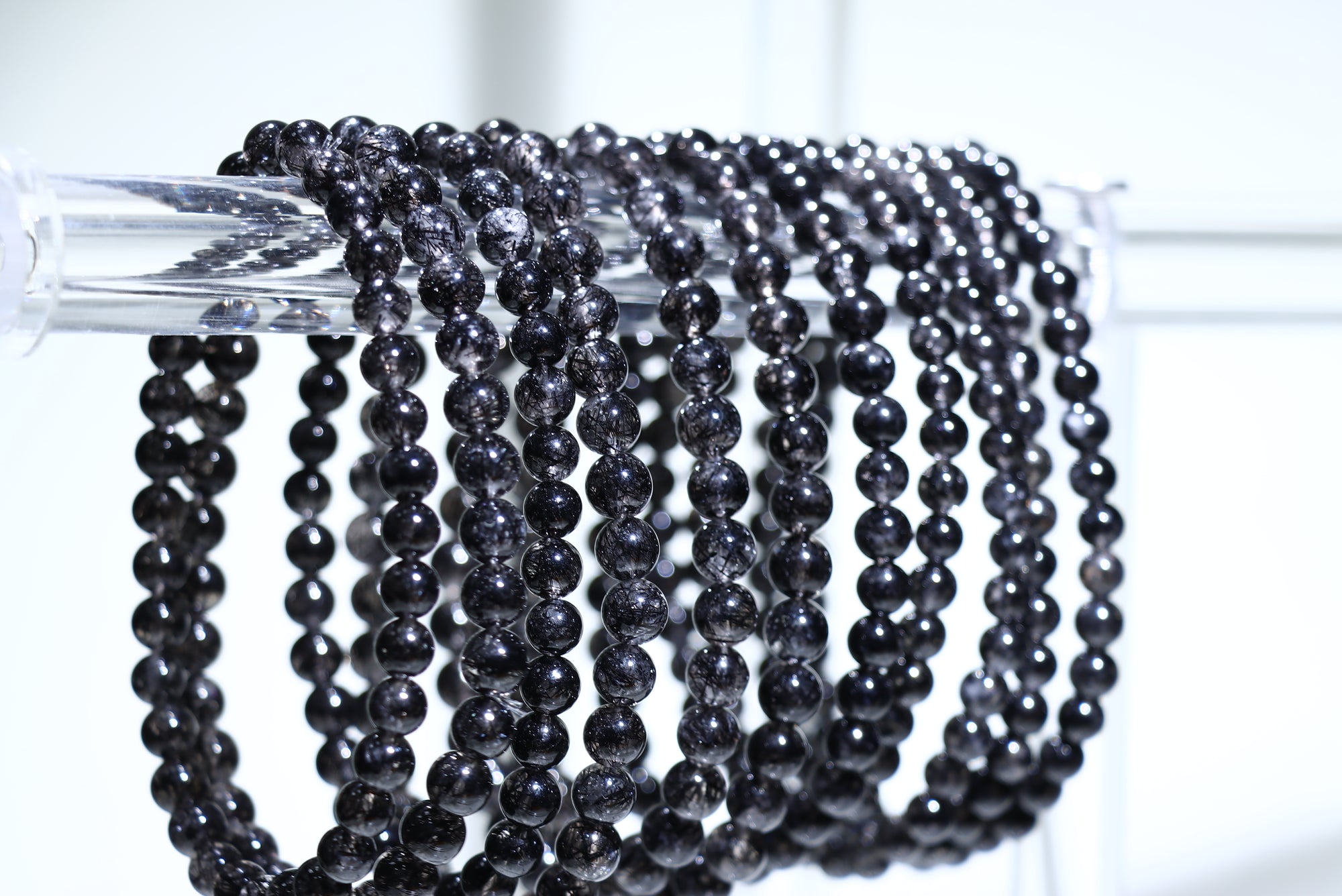 Black Rutile Crystal Bracelet