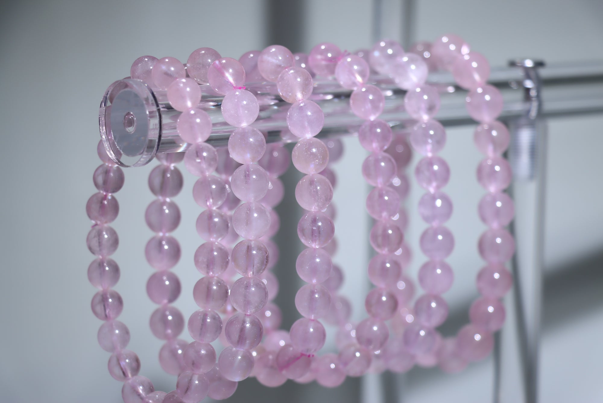 Pink Morganite Crystal Bracelet