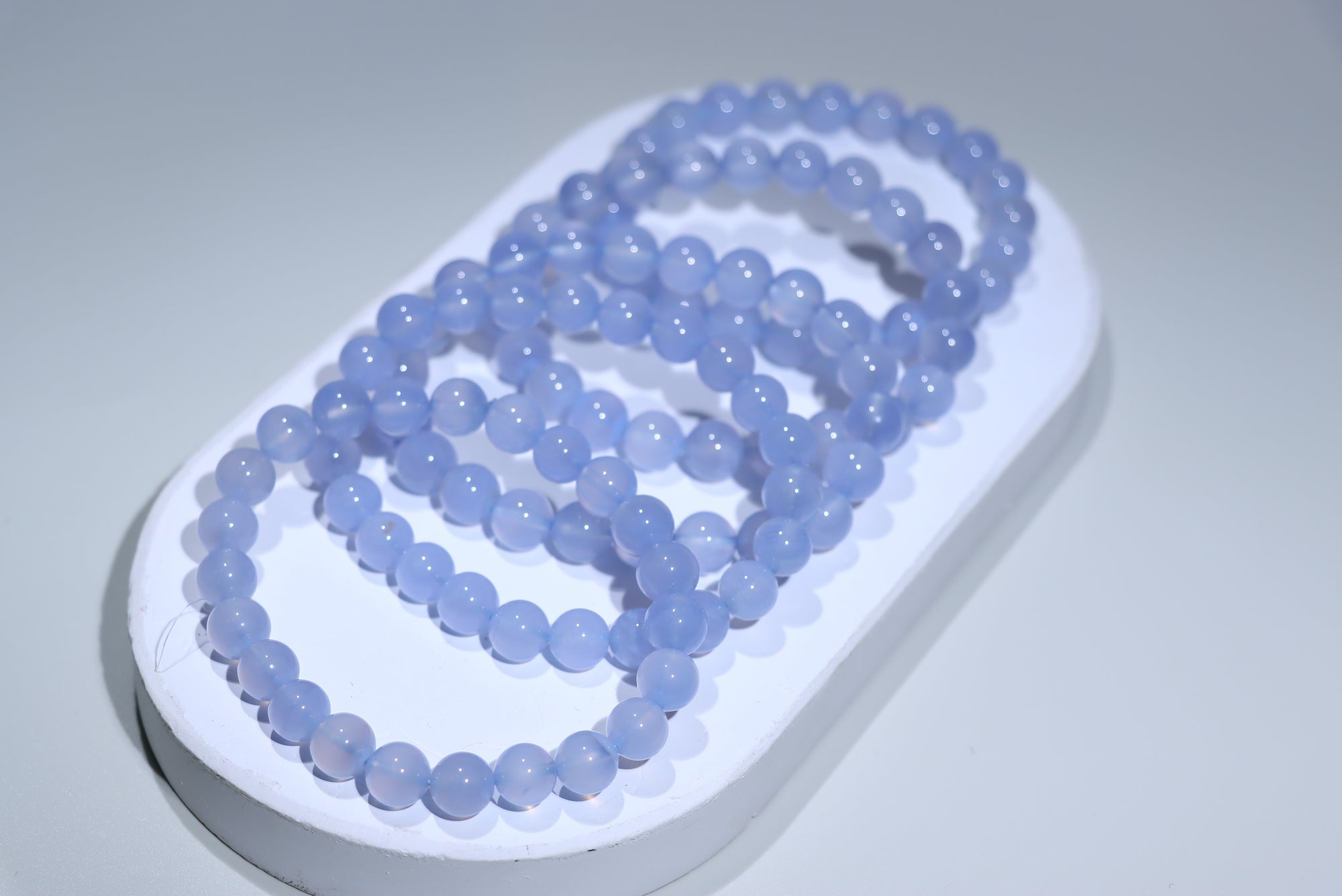 Bluechalcedony Crystal Bracelet