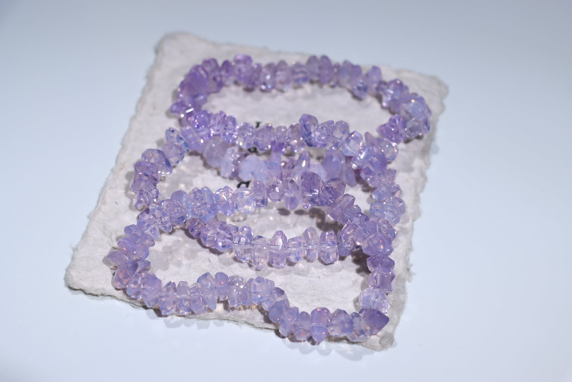 Levander moon stone free form Crystal Bracelet