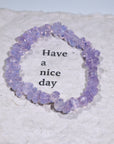 Levander moon stone free form Crystal Bracelet