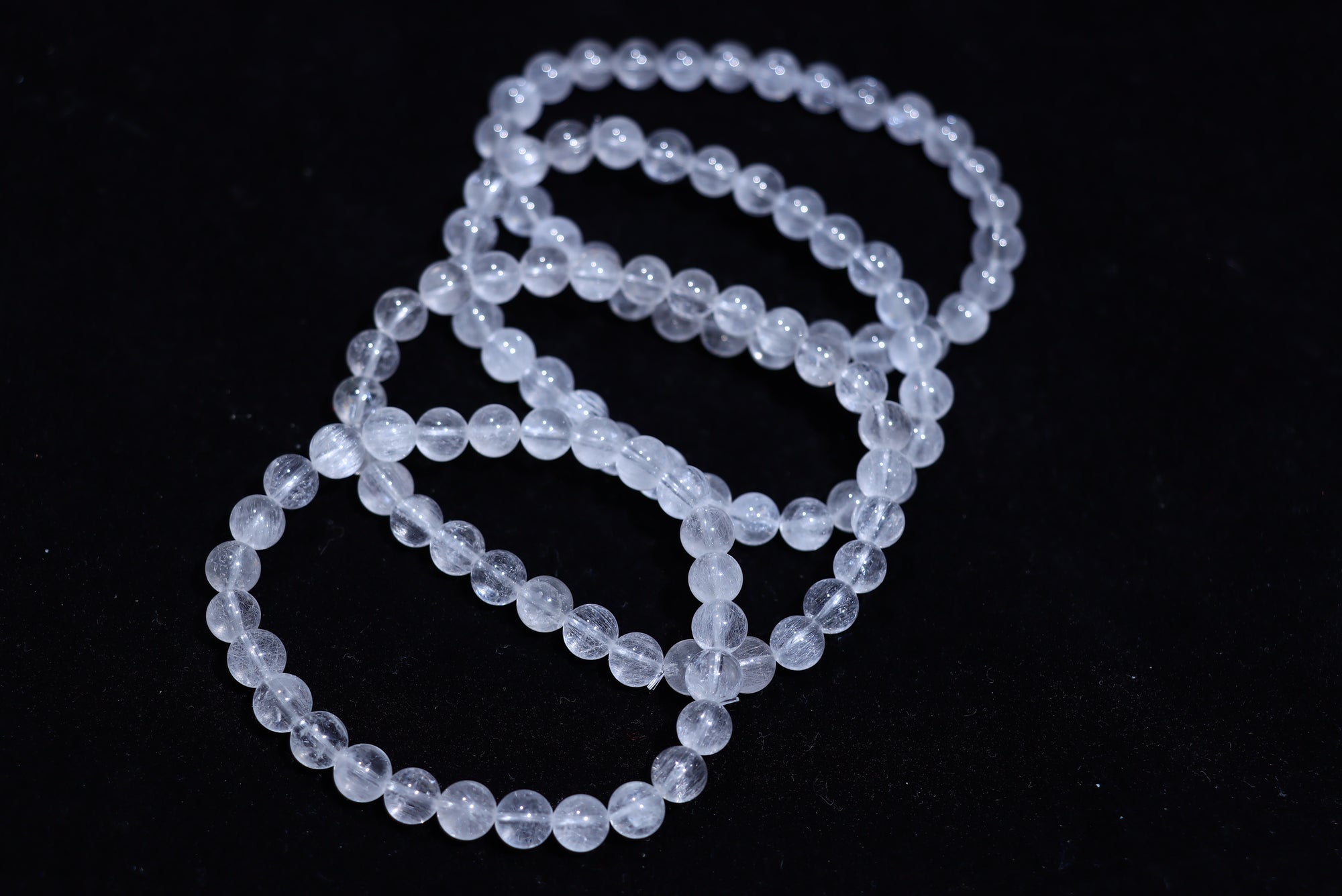 White Rutile Crystal Bracelet