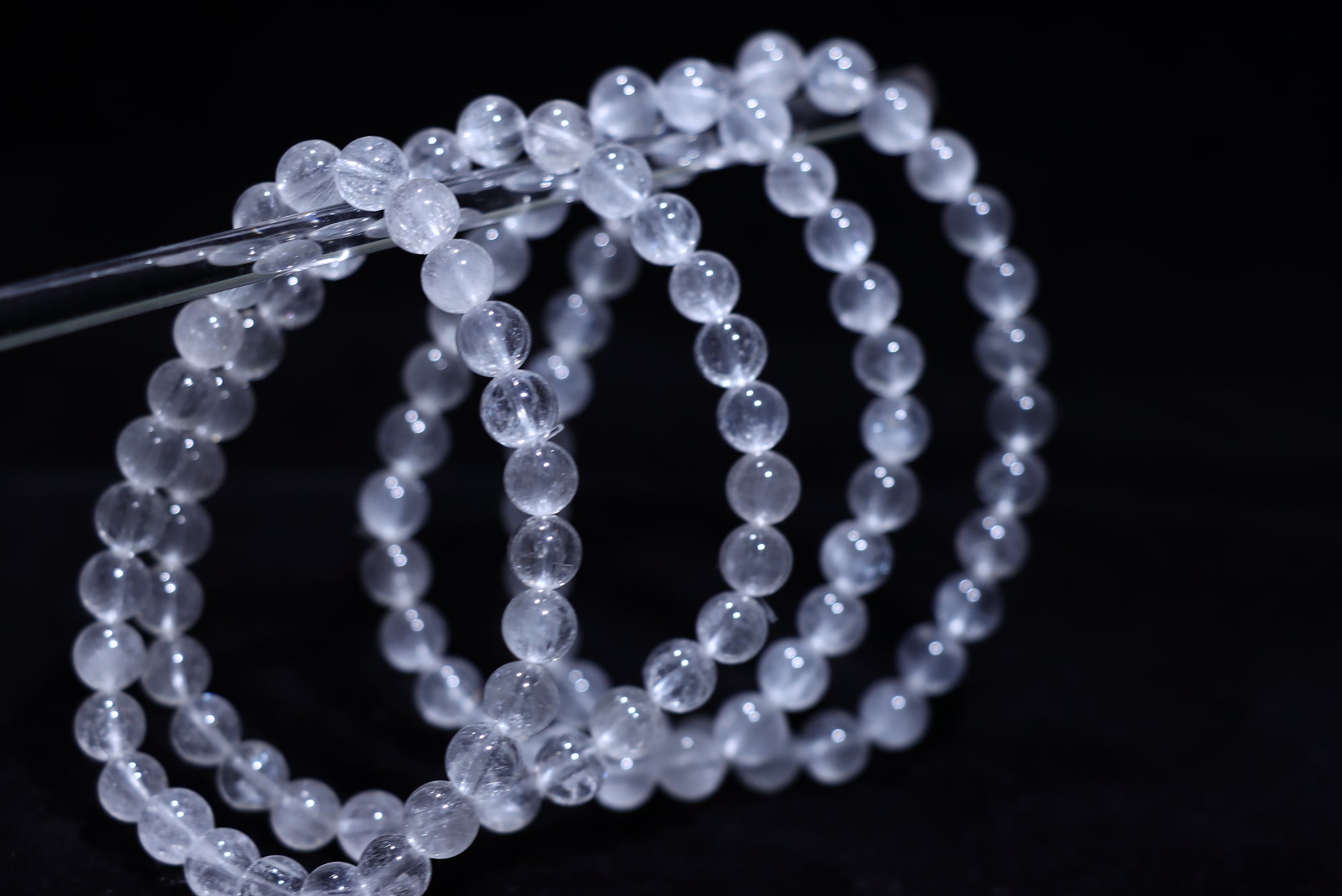 White Rutile Crystal Bracelet