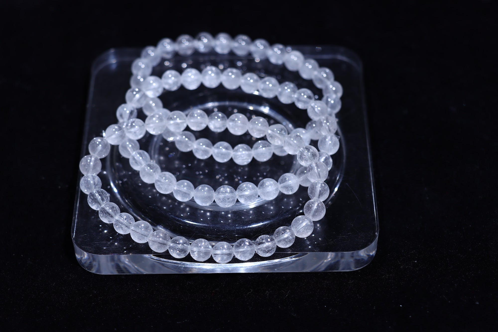 White Rutile Crystal Bracelet