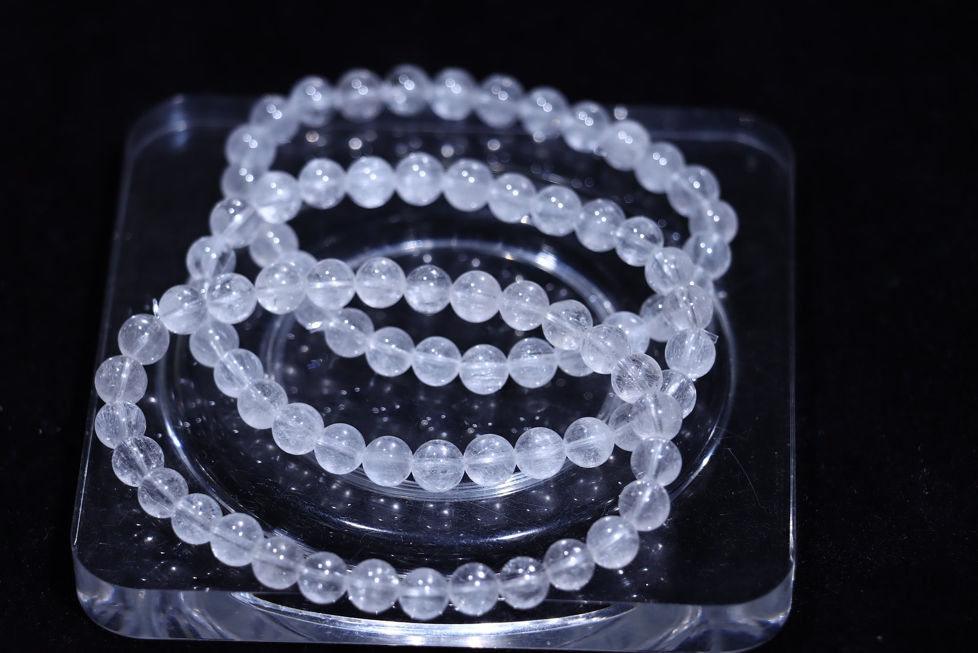 White Rutile Crystal Bracelet