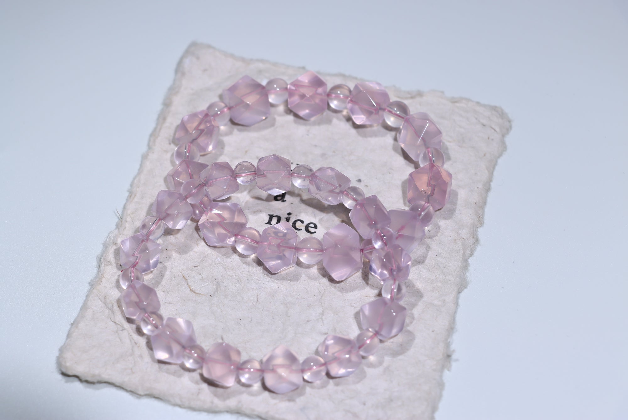 Rose Quartz Crystal Bracelet