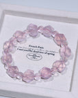 Rose Quartz Crystal Bracelet