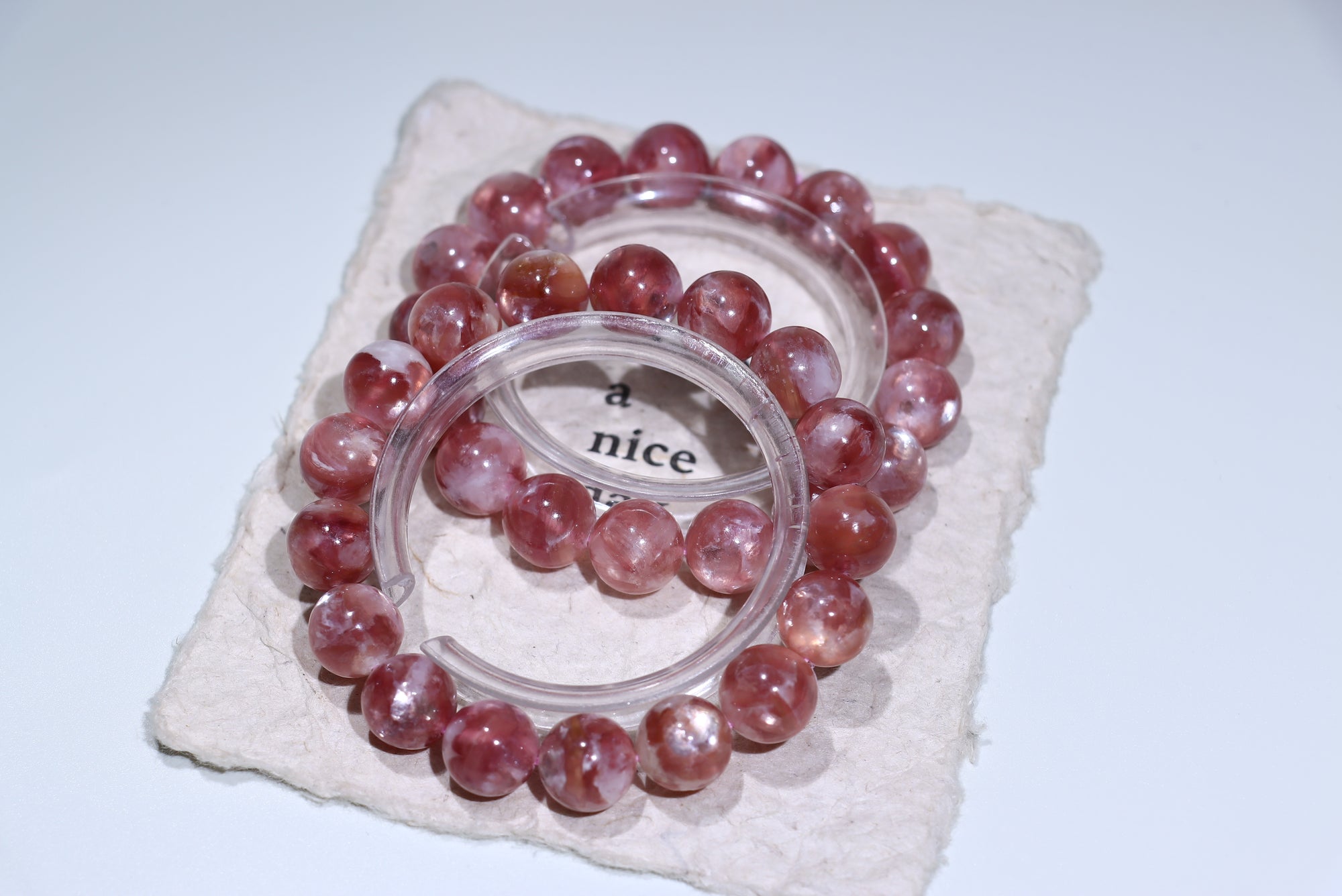 Pink Emerald Crystal Bracelet