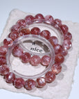 Pink Emerald Crystal Bracelet