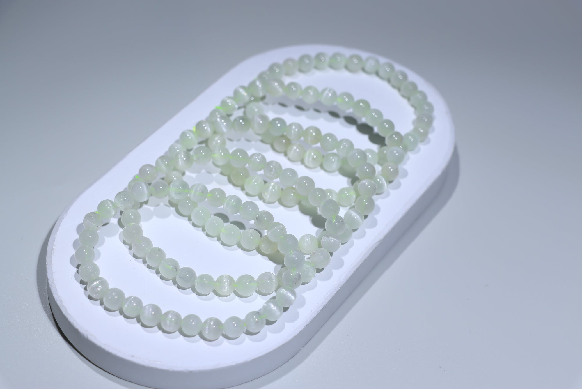 Green kunzite Crystal Bracelet