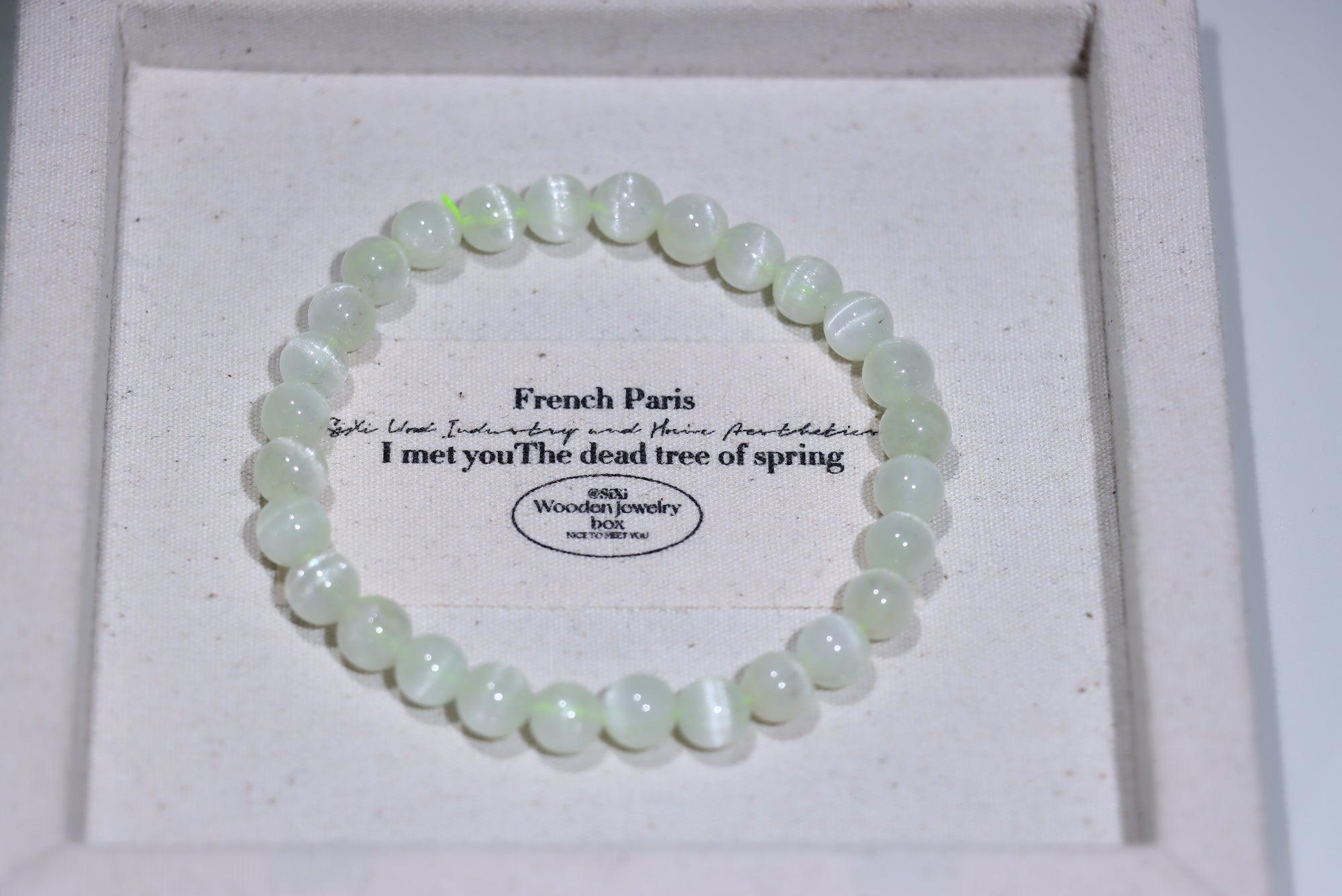 Green kunzite Crystal Bracelet