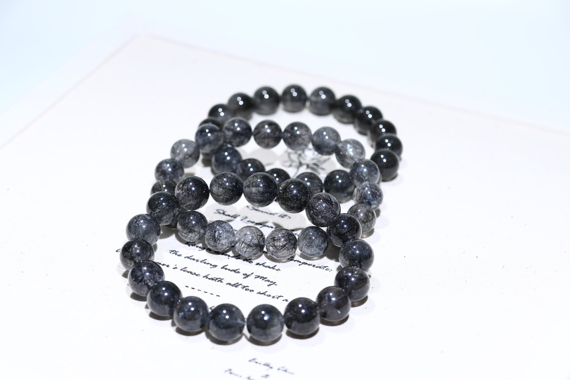 black Rutile Crystal Bracelet